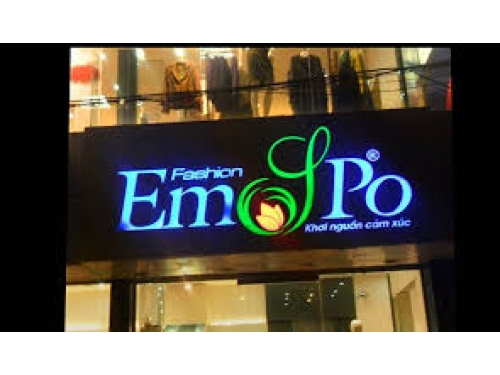 Chữ nổi Mica bảng hiệu shop Emjpo