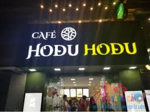 Chữ nổi Mica bảng hiệu cafe hođu