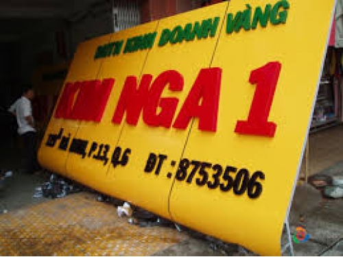 Chữ nổi Mica bảng hiệu Kim Nga 1